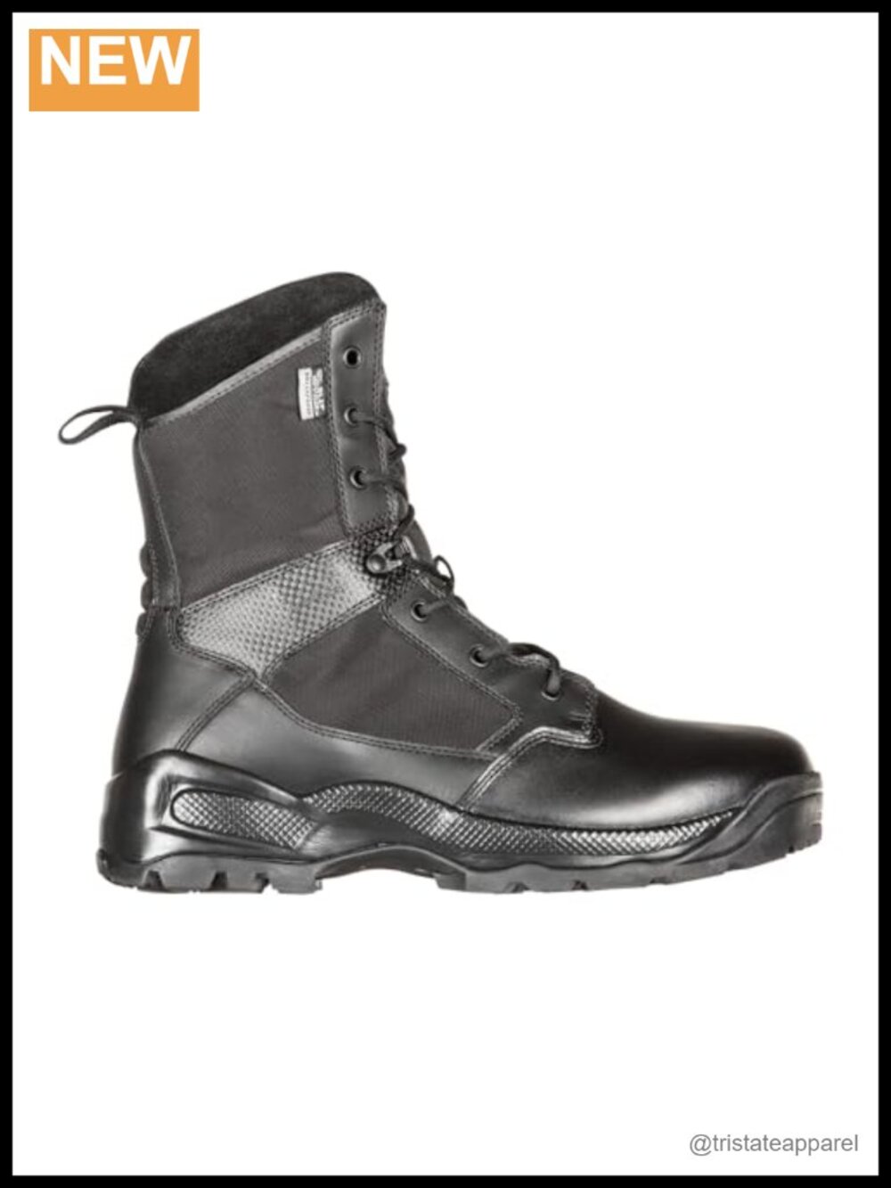 Tactical Waterproof Work Boots Leather 8-Inch Side Zip Combat